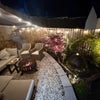 Photo 8: Garden lit up at night!