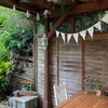 Photo 8: Fig. 8. We found a piece of wood on the kerb. Makes a nice table for the garden..