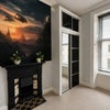 Photo 8: Bedroom with (non-working) fireplace & and wardrobe