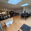 Photo 3: Fantastic open plan kitchen diner with huge sofa and table