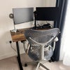 Photo 2: Standing desk and monitors 