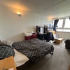 Photo 7: Downstairs receiption bedroom: bed+cabinet, desk chair, settee, 3 door wardrobe, shelving unit