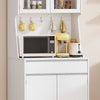 Photo 3: Kitchenette cupboard in room, as well as fridge freezer