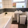 Photo 4: Bathroom with bath and shower 