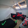 Photo 2: X's are for what won't be in the room & ticks are for what will!