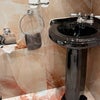 Photo 8: Marble tiles. Brand new sink 