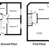 Photo 9: Duplex floor plan across two floors