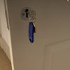 Photo 3: Key lock on bedroom door