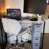 Photo 4: Spacious double room with desk and storage