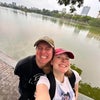 Photo 2: Us on holiday in Vietnam! Just got to Hanoi from Osaka the day before (I have family in Japan).