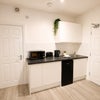 Photo 6: Fridge freezer, toaster, kettle, microwave