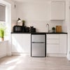 Photo 6: Fridge freezer, toaster, kettle, microwave