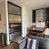Photo 8: Bedroom door and dining area