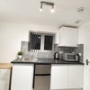 Photo 7: Fridge freezer, toaster, kettle, microwave