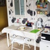 Photo 2: Room 2 fridge and microwave kettle toaster