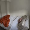 Photo 2: Bedding that comes with the room