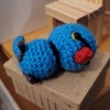 Photo 6: Indian Ringneck crochet keyring I made!