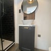 Photo 5: Bathroom with large electric shower 