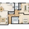 Photo 9: Floor plan of the apartment.