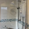 Photo 5: shower over bath with glass screen 