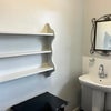 Photo 6: Basin and bathroom shelving