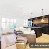 Photo 2: Living room/kitchen