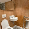 Photo 4: Bedroom 4 - AVAILABLE - Ensuite with bathtub / shower and glass cabinet