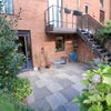 Photo 4: Patio (flat terrace door on ground floor), day suntrap, garden furniture inc. Stairs go up to upstai