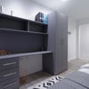 Photo 4: Desk with ample of storage and wardrobe.