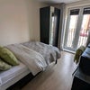 Photo 3: Juliet Balcony with blinds and curtains