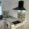 Photo 7: Modern kitchen with washing machine and dryer
