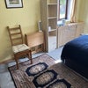 Photo 3: Desk, chair & storage - yellow room