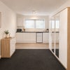 Photo 4: Fridge freezer, toaster, kettle, microwave