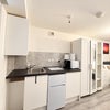Photo 3: Fridge freezer, toaster, kettle, microwave