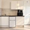 Photo 4: Fridge freezer, toaster, kettle, microwave