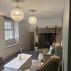 Photo 1: dining room with large fireplace 