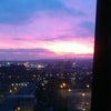 Photo 4: The view from room to rent last week (sunrise), vivid blue and pink.had to take a pic 