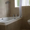 Photo 4: Modern bathroom with marble mosaic tiles 