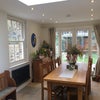 Photo 2: Large dining table that expands to fit 14!  
