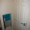 Photo 9: chrome towel radiator right where you need it by the shower