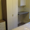 Photo 3: another double room showing bed, units and work top for kettle, micowave etc