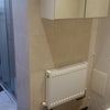 Photo 3: Big shower room, toilet, basin, cabinet, heating