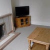 Photo 3: lounge.solid pine (2) tables/tv stand,leather suite