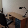 Photo 2: Bedroom - Basic desk with office chair, three [3] drawers and reading lamp.