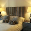 Photo 3: modern headboard, 2x3 draw side cabinets with sidelamps.