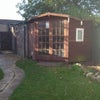 Photo 4: bike shed and garage in garden
