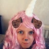 Photo 2: Wearing my unicorn wig I got for my birthday using a snapchat filter :D