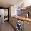 Photo 9: Kitchen with ample storage, washing machine, fridge freezer 