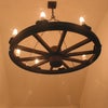 Photo 5: Cart wheel chandelier