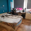 Photo 3: On the left is a cupboard, double bed and a desk.